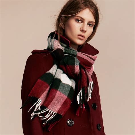 burberry cashmere scarf celebrity|Burberry cashmere scarf for women.